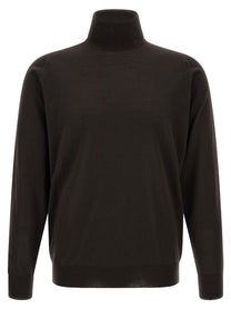 John Smedley Richard Turtleneck Sweater Brown
