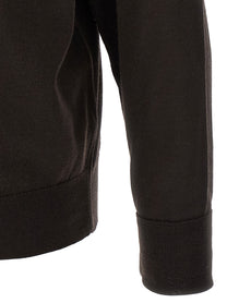 John Smedley Richard Turtleneck Sweater Brown, view 4