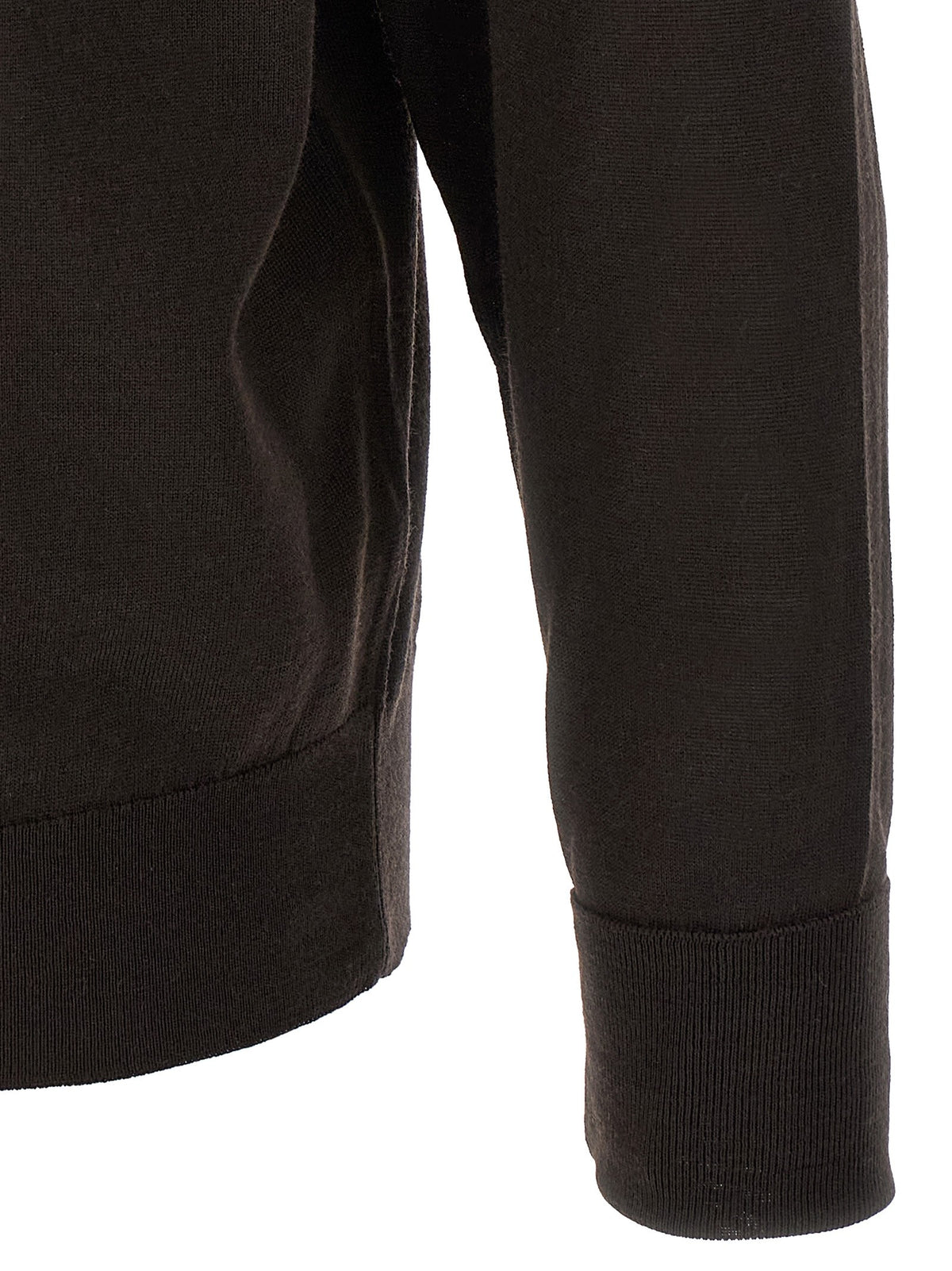 John Smedley Richard Turtleneck Sweater Brown, view 4