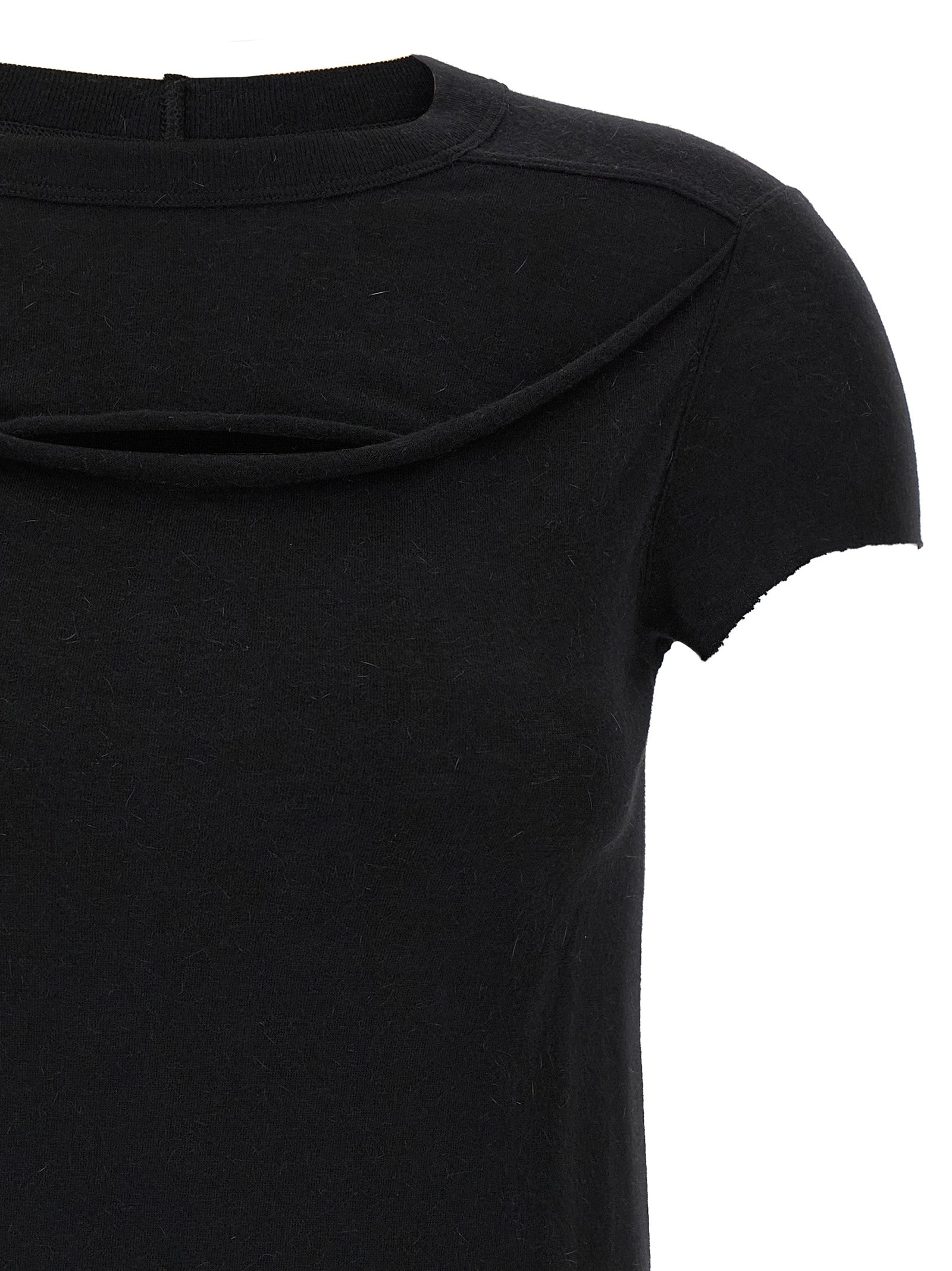 RICK OWENS - RICK OWENS - ’Cropped level T’ T-shirt - Women’s Top
