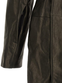 RICK OWENS - RICK OWENS - ’Dracucollar Belted’ coat - Women’s Outerwear