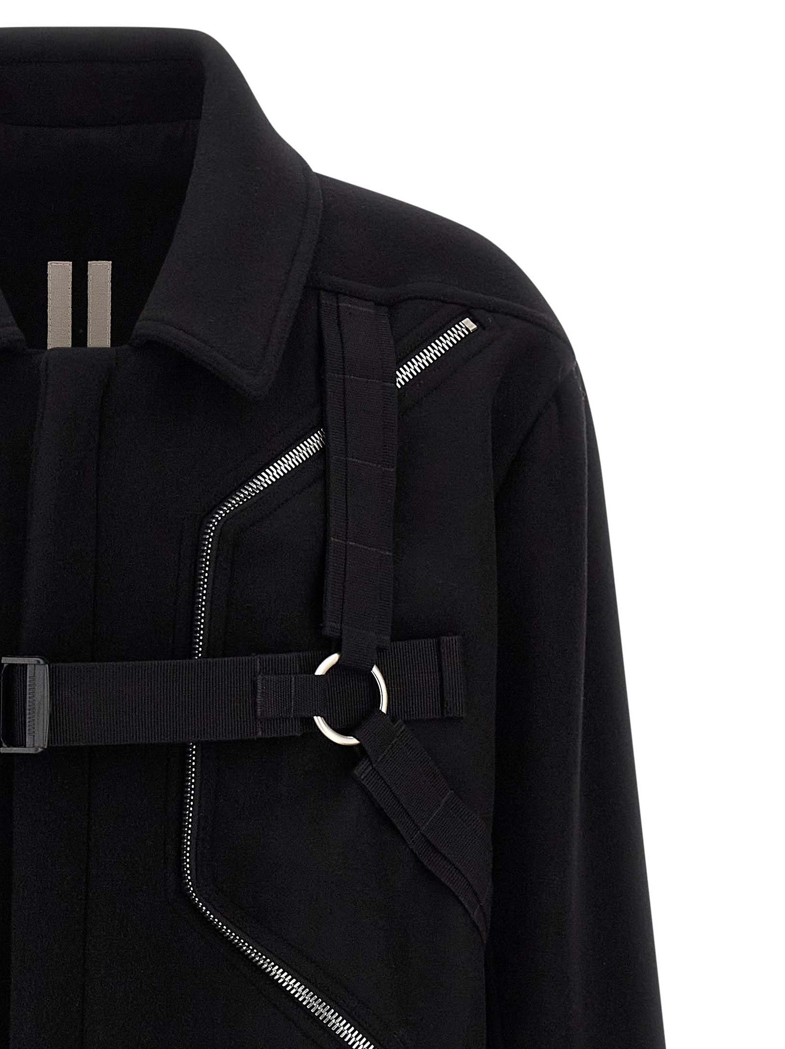 RICK OWENS - RICK OWENS - ’Blixa Jumbo Mac’ coat - Men’s Outerwear