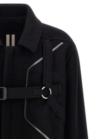 RICK OWENS - RICK OWENS - ’Blixa Jumbo Mac’ coat - Men’s Outerwear