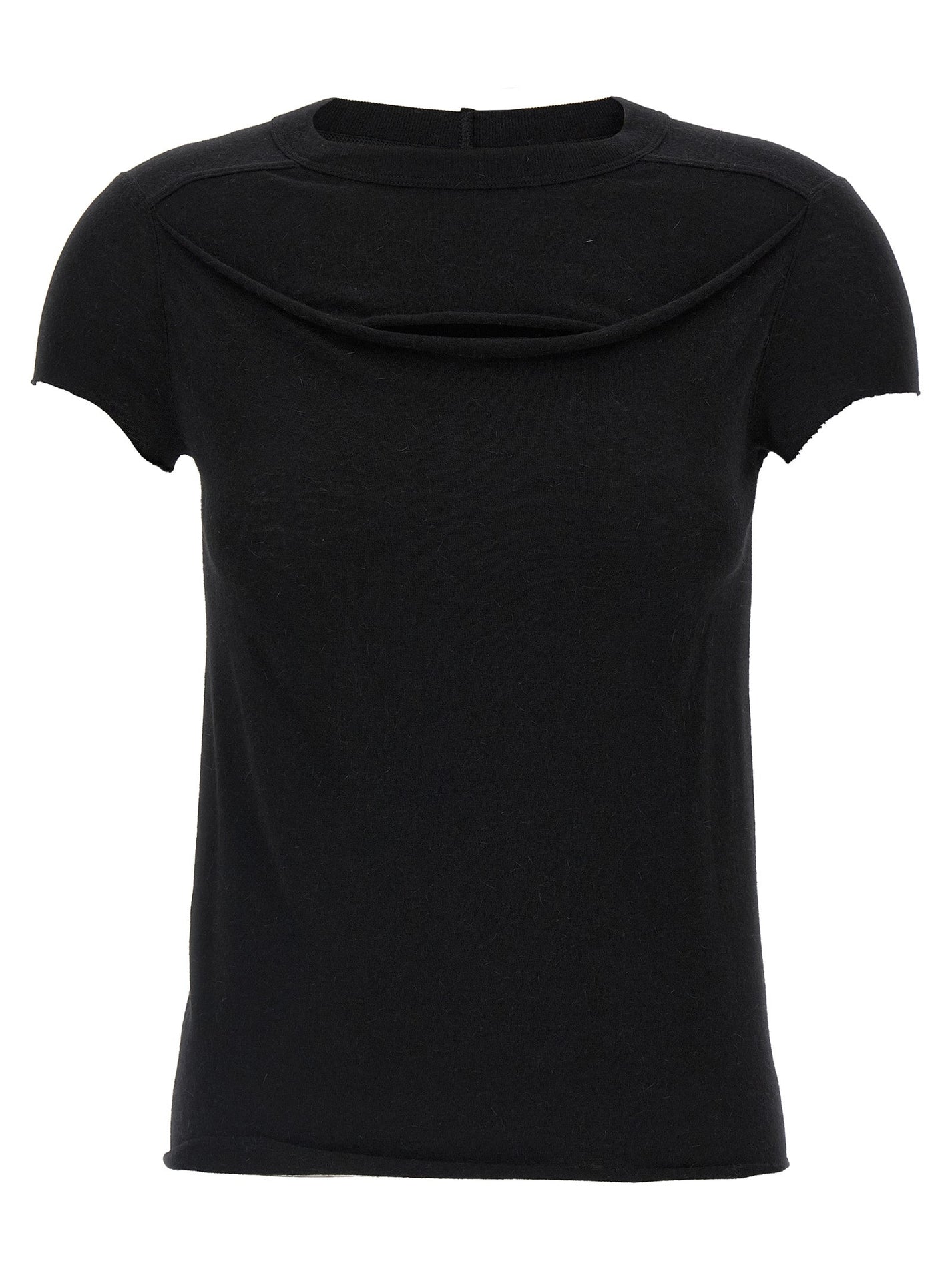 RICK OWENS - RICK OWENS - ’Cropped level T’ T-shirt - Women’s Top