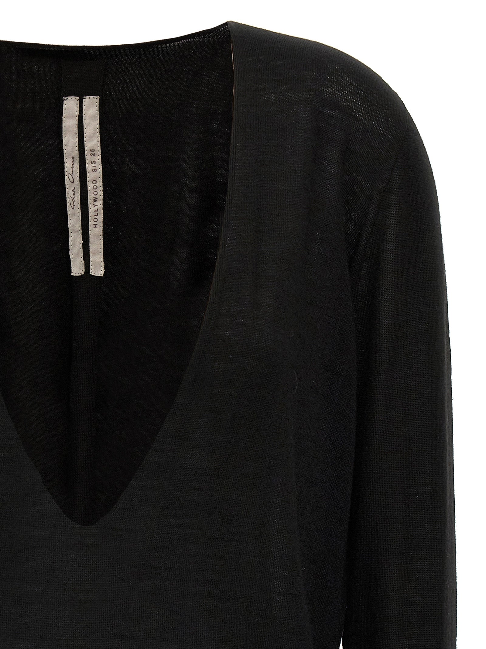 RICK OWENS - RICK OWENS - ’Extreme V neck’ sweater - Women’s Knitwear