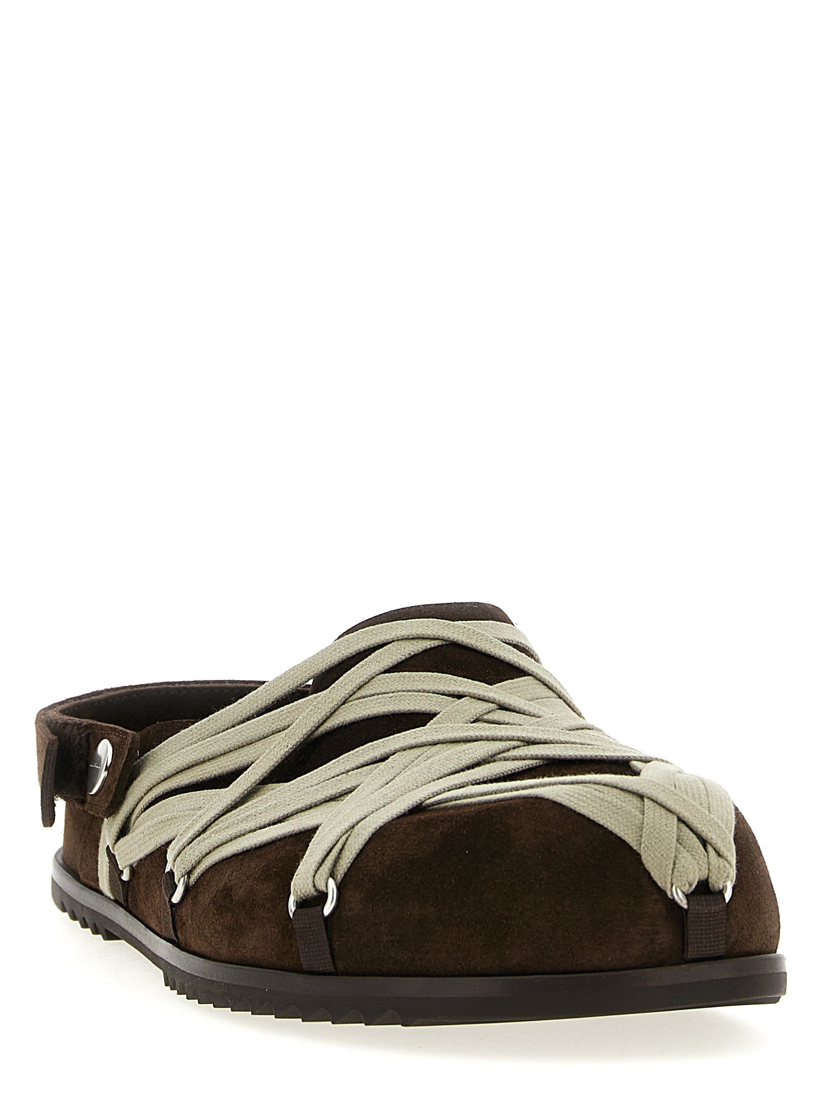 RICK OWENS - RICK OWENS - ’Megalace Mule Granola’ sabots - Men’s Shoes