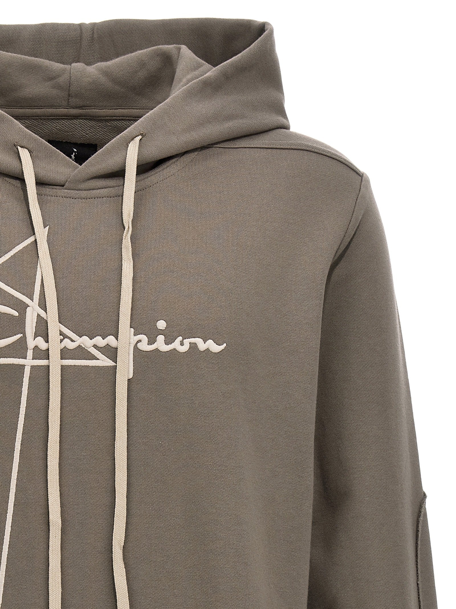 RICK OWENS - RICK OWENS - Champion x Rick Owens hooded bodysuit - Men’s Sweatshirts