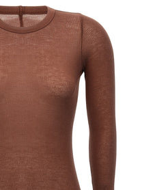 RICK OWENS - RICK OWENS - ’Rib Ls T’ T-shirt - Women’s Tops