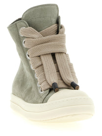 Rick Owens Jumbolace Sneaks Sneakers Green, view 2