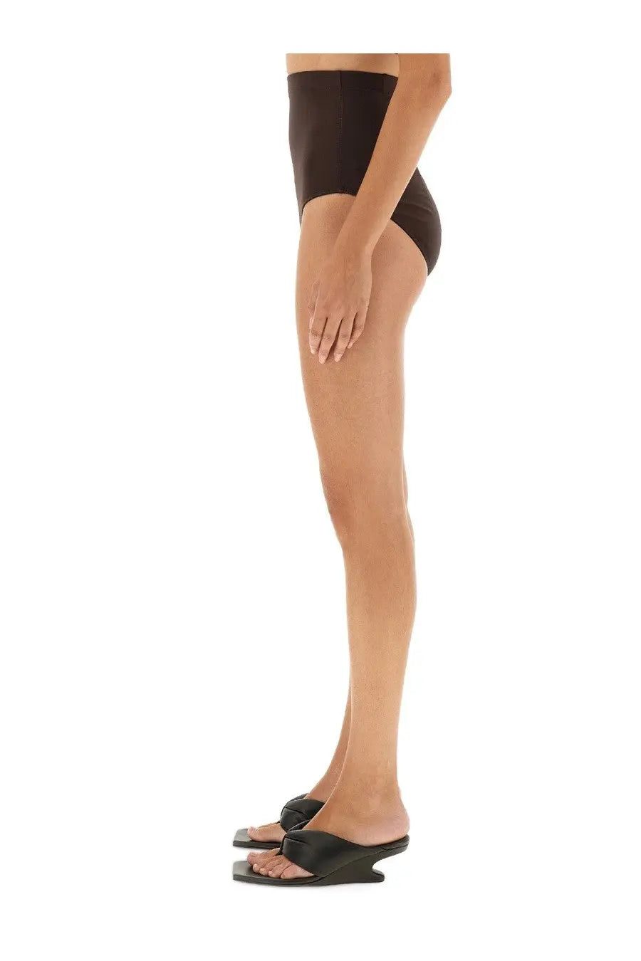 Rick Owens Lilies Women's High Waisted Shorts Brown, view 4
