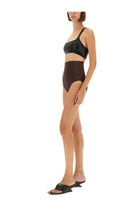 Rick Owens Lilies Women's High Waisted Shorts Brown, view 2