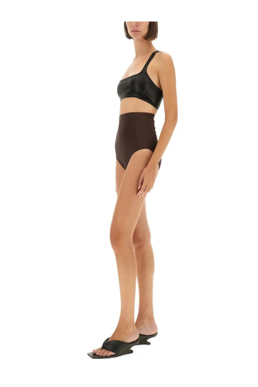Rick Owens Lilies Women's High Waisted Shorts Brown, view 2
