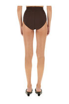 Rick Owens Lilies Women's High Waisted Shorts Brown, view 3