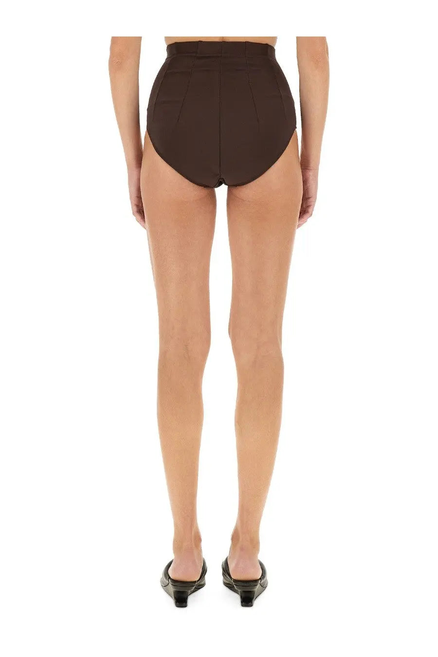 Rick Owens Lilies Women's High Waisted Shorts Brown, view 3
