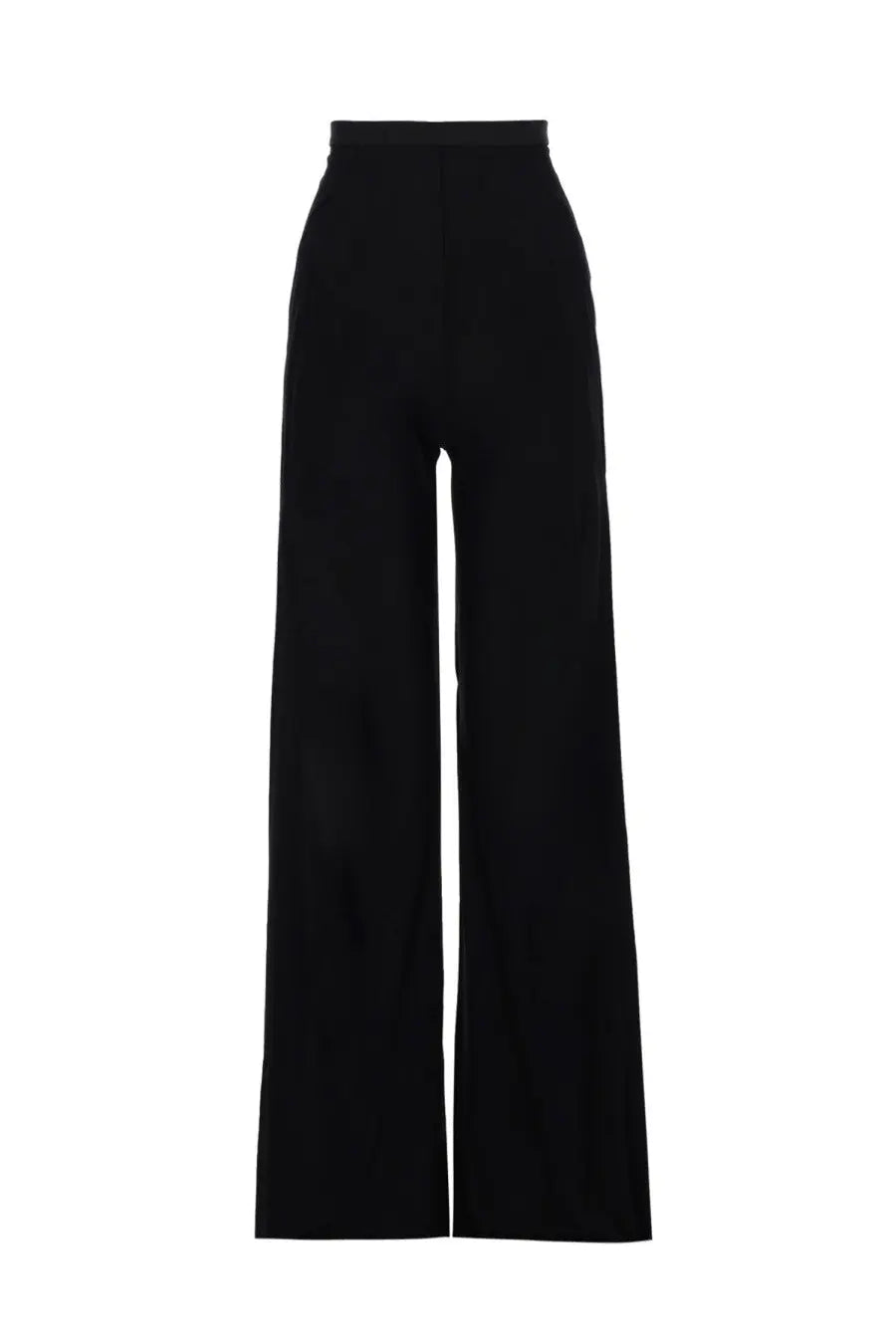 Rick Owens Lilies women’s black high-waisted wide-leg pants with a sleek minimalist design