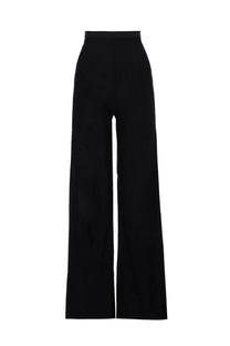Rick Owens Lilies women’s black high-waisted wide-leg pants with a sleek minimalist design