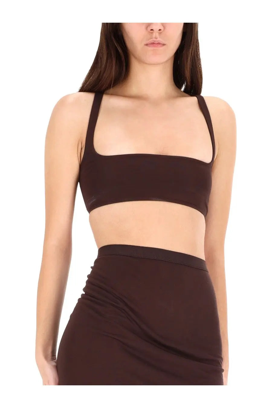 Rick Owens Lilies Women's Top Unhorny Brown, view 4
