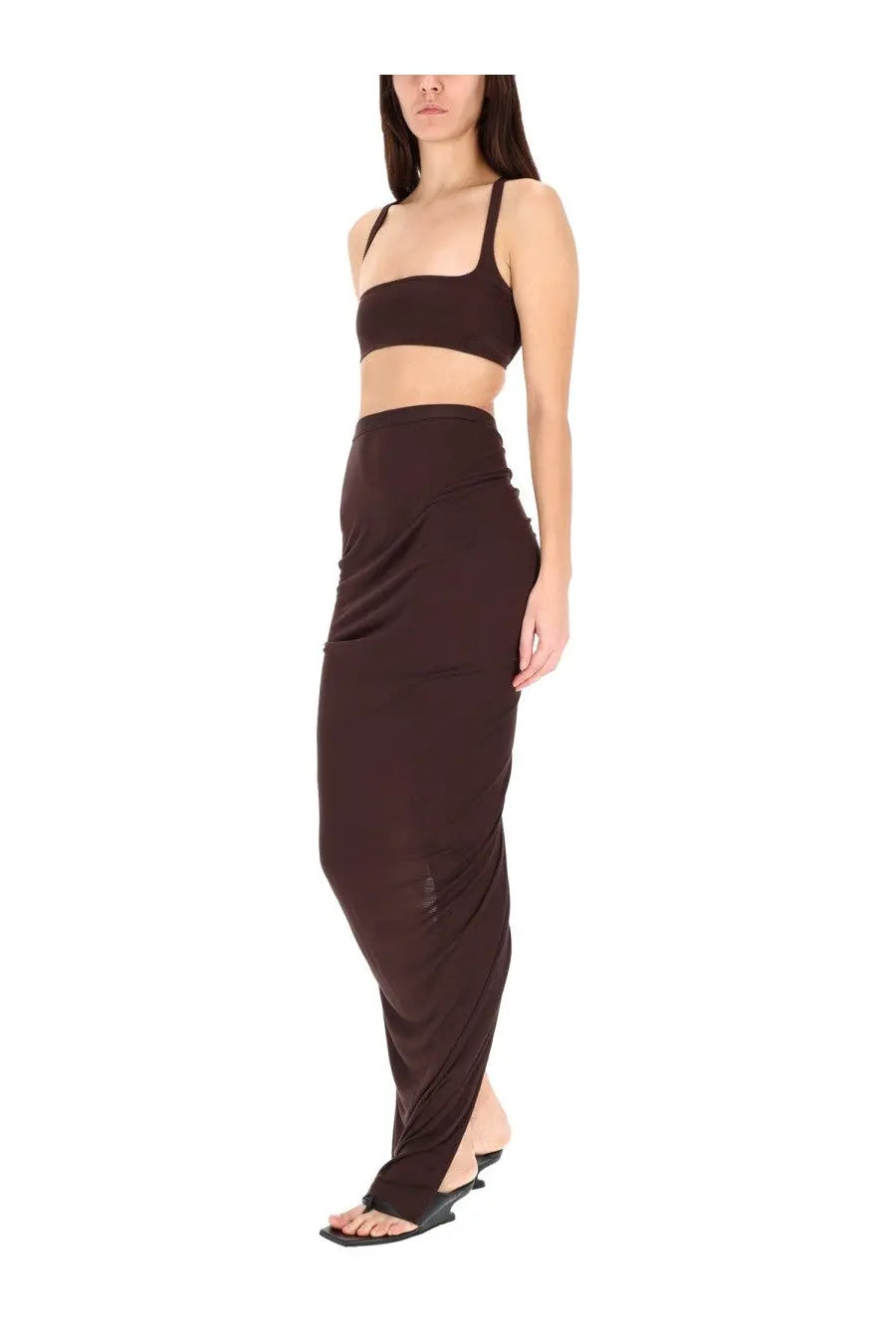 Rick Owens Lilies Women's Top Unhorny Brown, view 2
