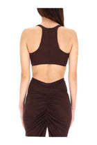 Rick Owens Lilies Women's Top Unhorny Brown, view 3