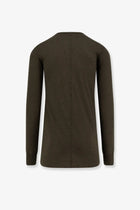 Rick Owens Men's Basic LS Viscose Blend Shirt Green, view 5