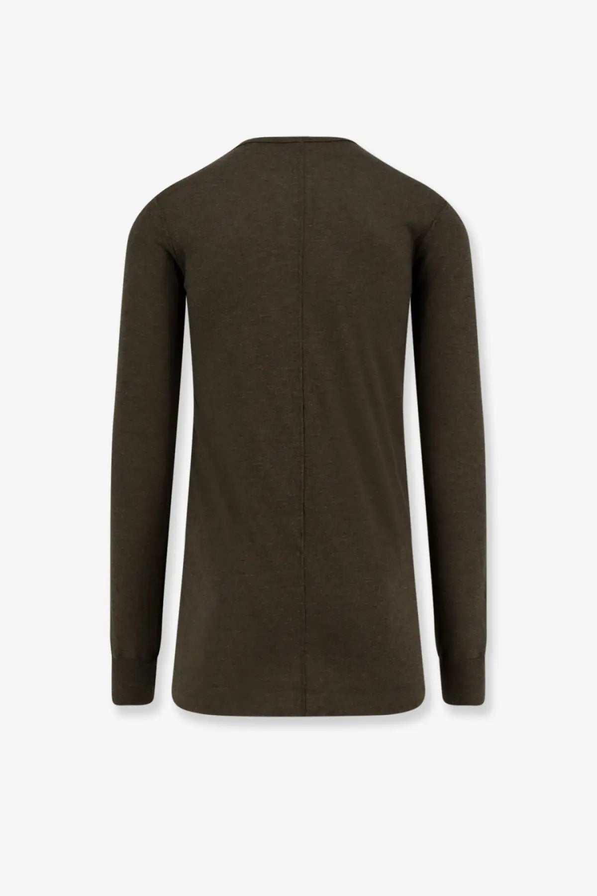 Rick Owens Men's Basic LS Viscose Blend Shirt Green, view 5