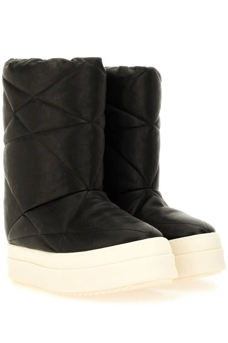 Rick Owens Men's Boot Mega Bumper Lunar Black, view 2