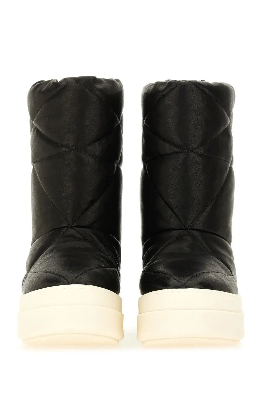 Rick Owens Men's Boot Mega Bumper Lunar Black, view 4