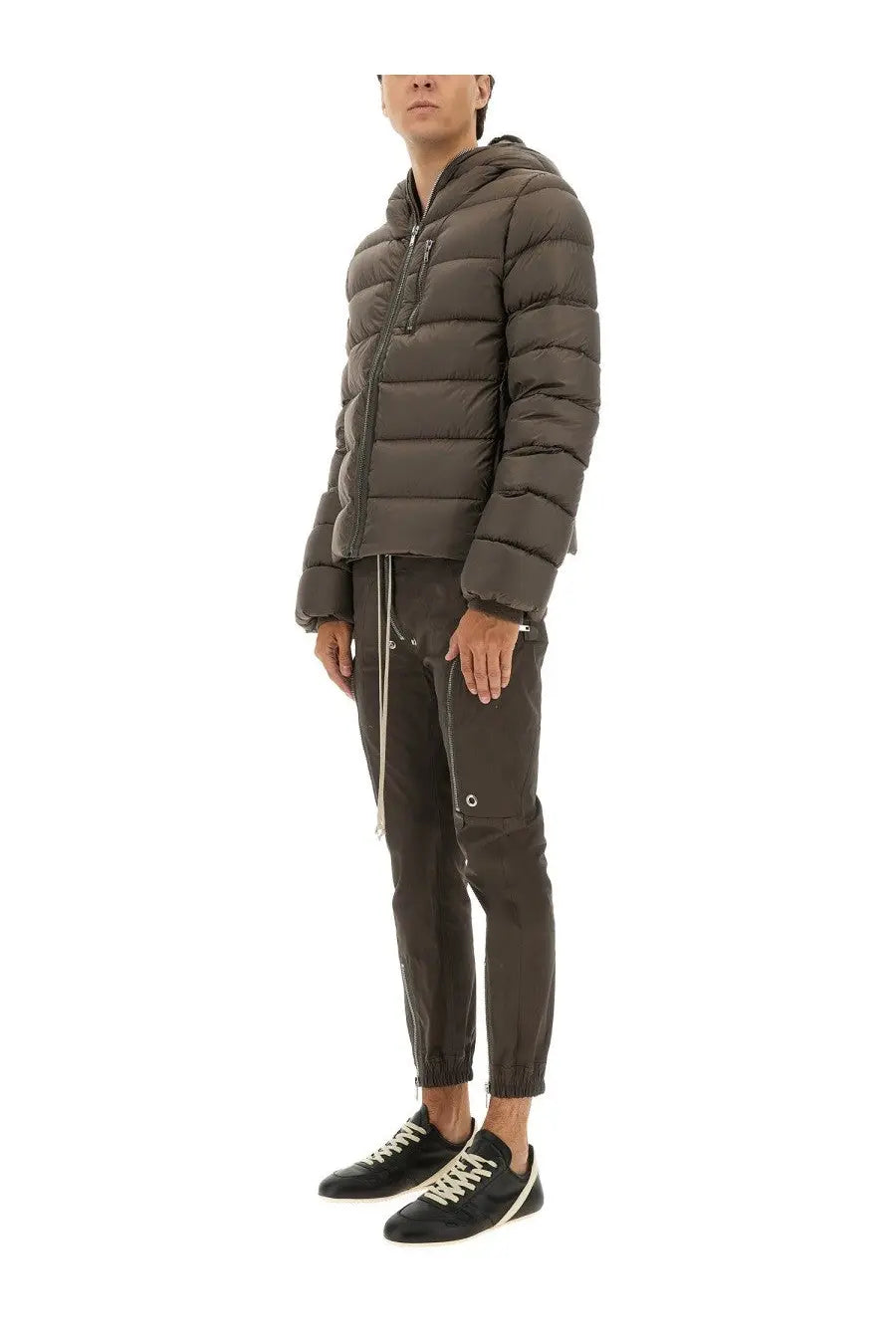Rick Owens Men's Down Jacket Gimp Grey, view 2