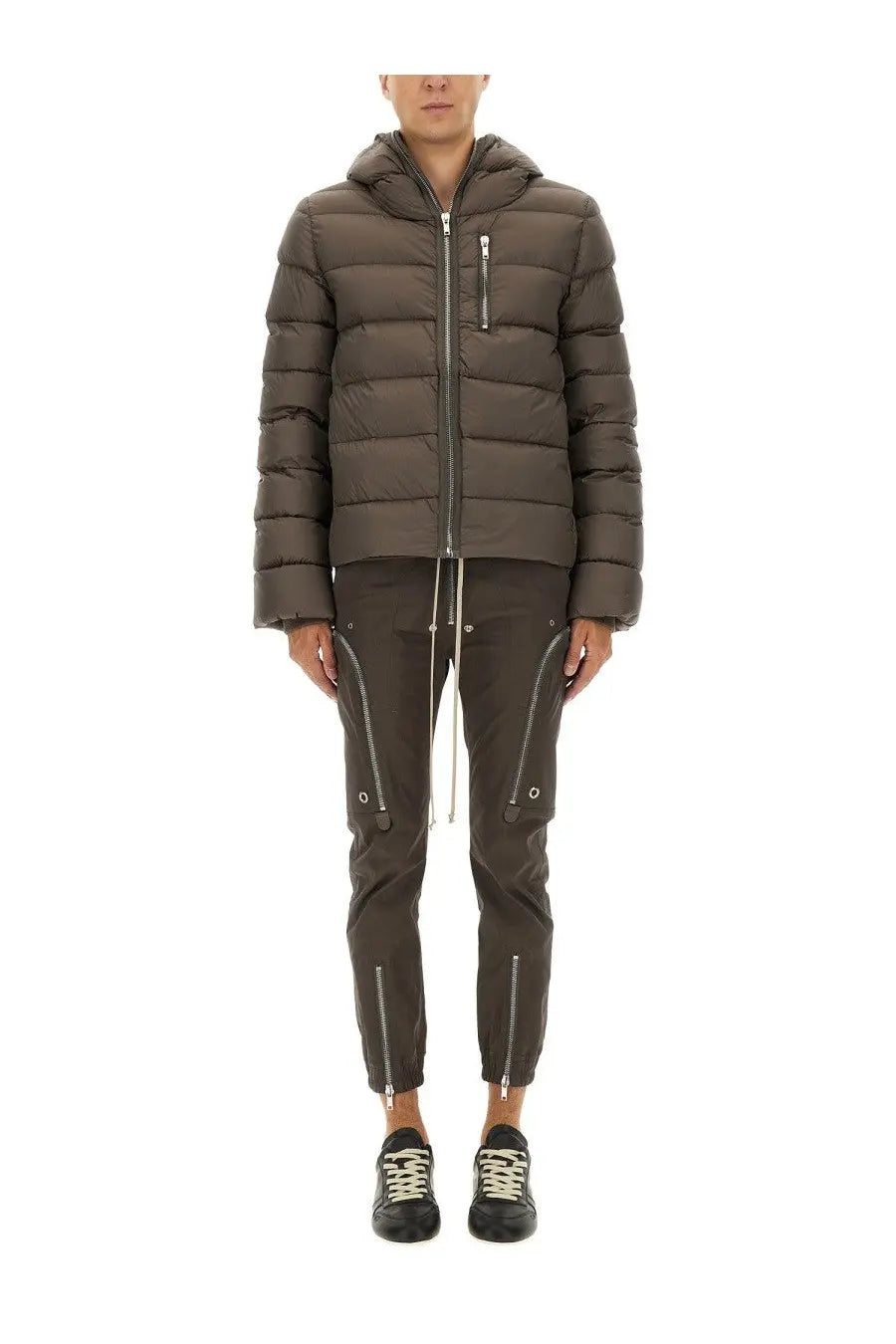 Rick Owens Men's Down Jacket Gimp Grey