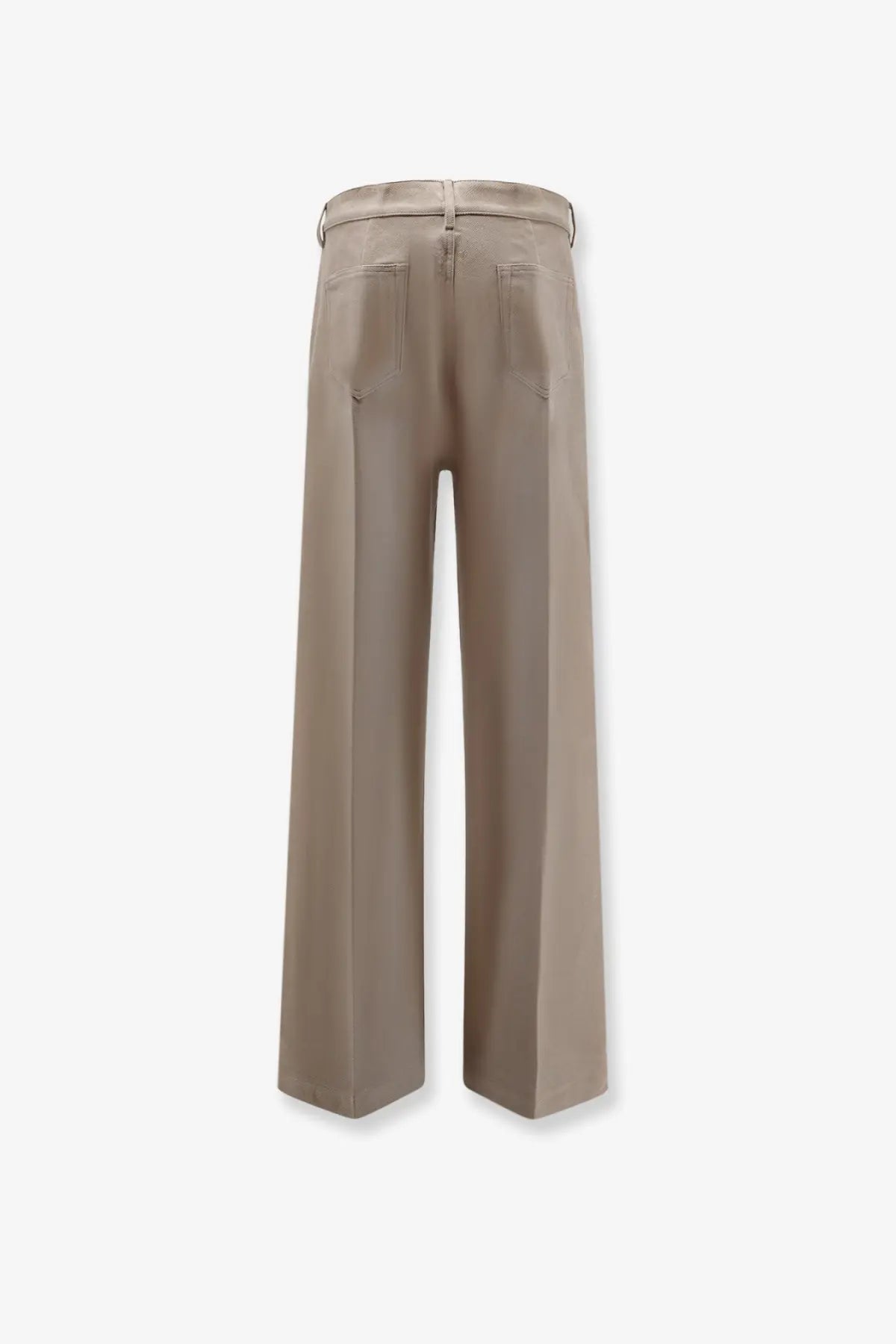Rick Owens men’s geth certified cotton trousers in grey with a sleek tailored fit and subtle front pockets