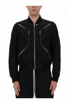 Rick Owens Men's Heizer Flight Jacket Black, view 3
