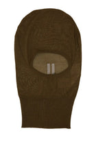 Rick Owens Men's Knitted Balaclava Brown