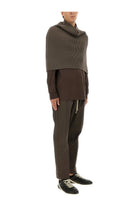 Rick Owens Men's Knitted Cape Grey, view 2