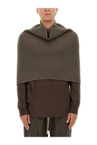 Rick Owens Men's Knitted Cape Grey
