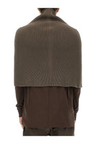 Rick Owens Men's Knitted Cape Grey, view 3