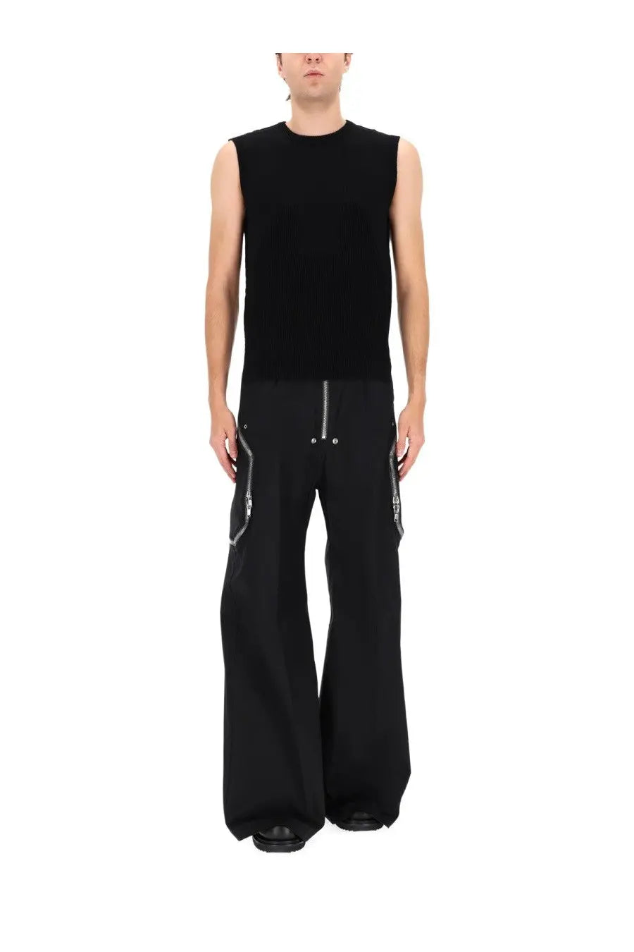 Rick Owens Men's Knitted Tops Black, view 2