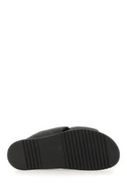 Rick Owens Men's Leather Slide Sandal Black, view 4