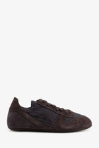 Rick Owens Men's Minimal Nylon and Suede Sneakers Multicolor