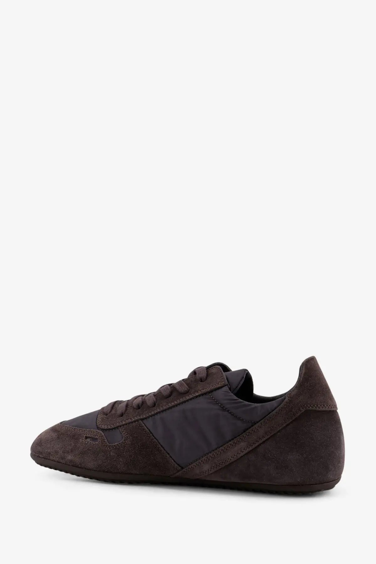 Rick Owens Men's Minimal Nylon and Suede Sneakers Multicolor, view 3