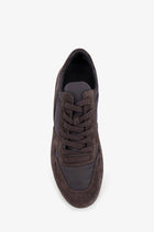 Rick Owens Men's Minimal Nylon and Suede Sneakers Multicolor, view 5