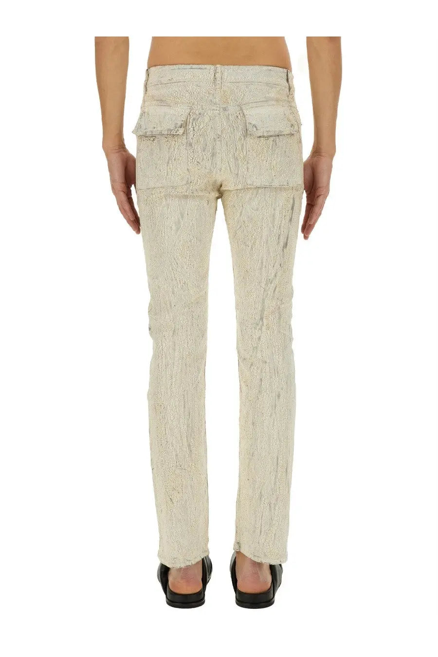 Rick Owens Men's Pants Headon Utility White, view 3
