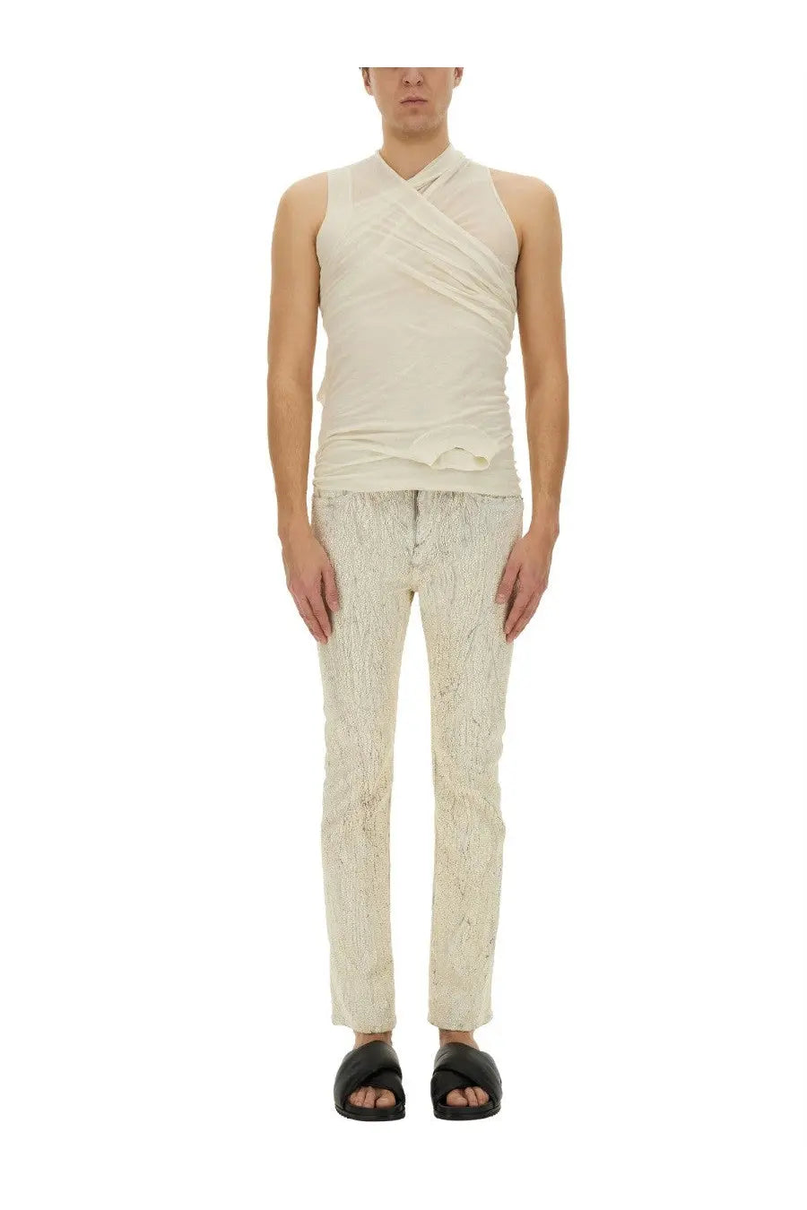 Rick Owens Men's Pants Headon Utility White, view 2