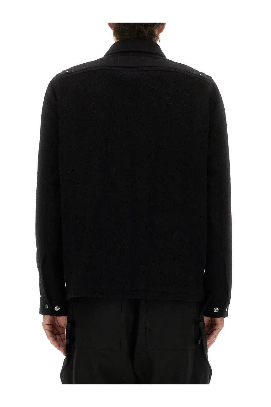 Rick Owens Men's Shirt Jacket Black, view 3