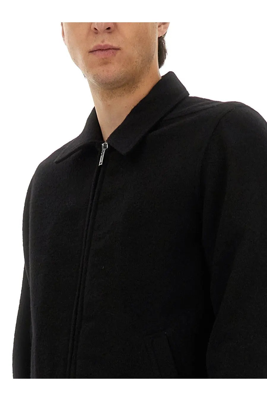 Rick Owens Men's Shirt Jacket Black, view 4