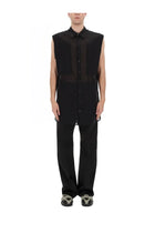 Rick Owens Men's Sleeveless Shirt Jumbo Black, view 4