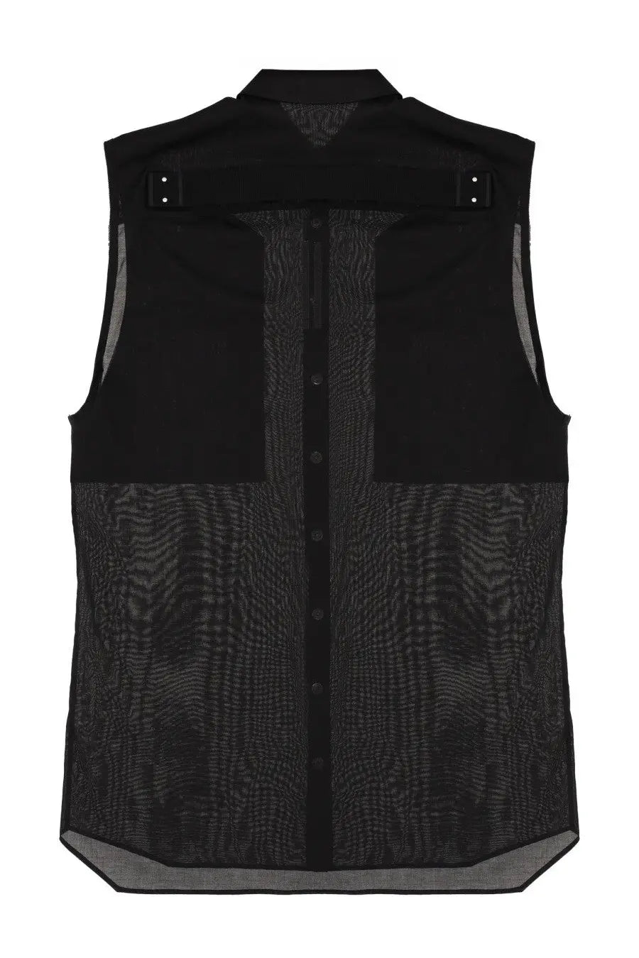 Rick Owens Men's Sleeveless Shirt Jumbo Black, view 3