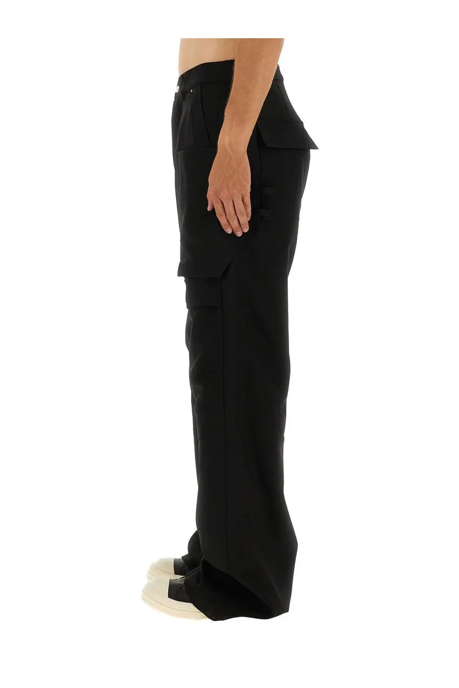 Rick Owens Men's Stefan Cargo Pants Black, view 3