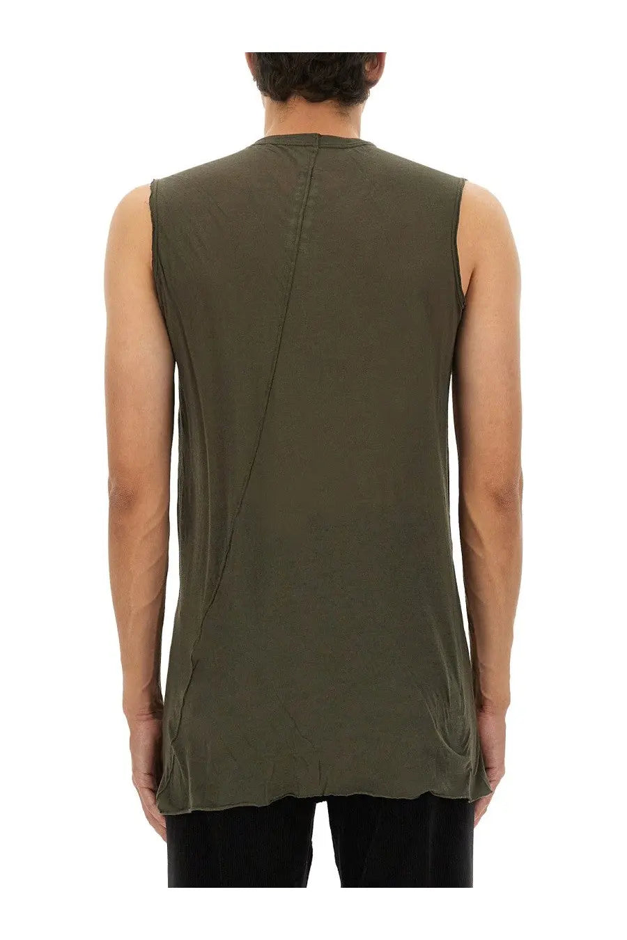 Rick Owens Men's Top Basic Green, view 3