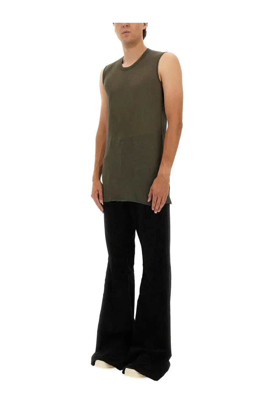 Rick Owens Men's Top Basic Green, view 2