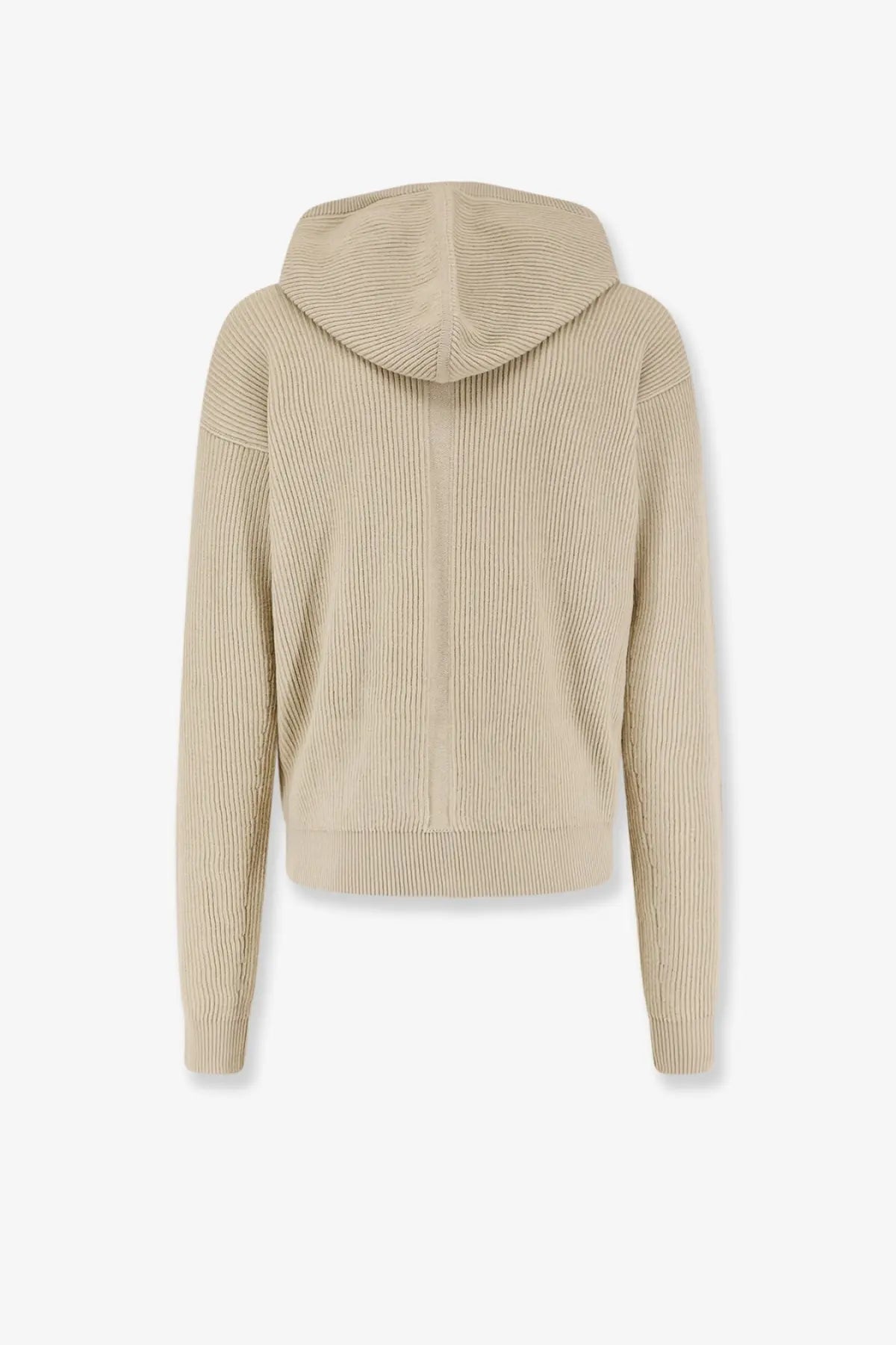 Rick Owens Men's Virgin Wool Cardigan Beige, view 2